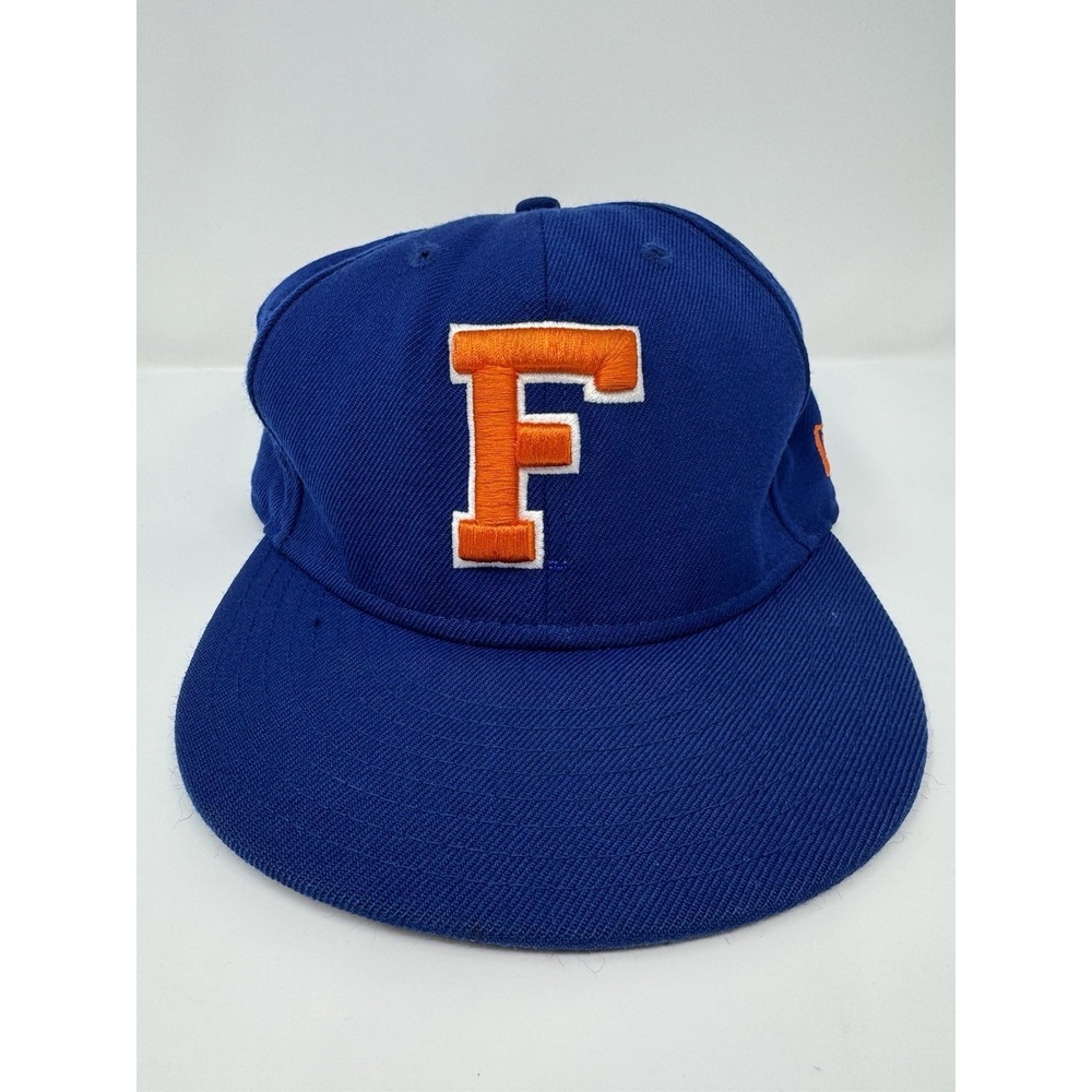 New Era 59Fifty Florida Gators Hat Size 7 1/4 Embroidered Blue Orange
